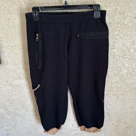 Zumba 2 Piece Set GALACTIC GOLD Comfy Capris Sweat Pants + Top - Picture 8 of 17